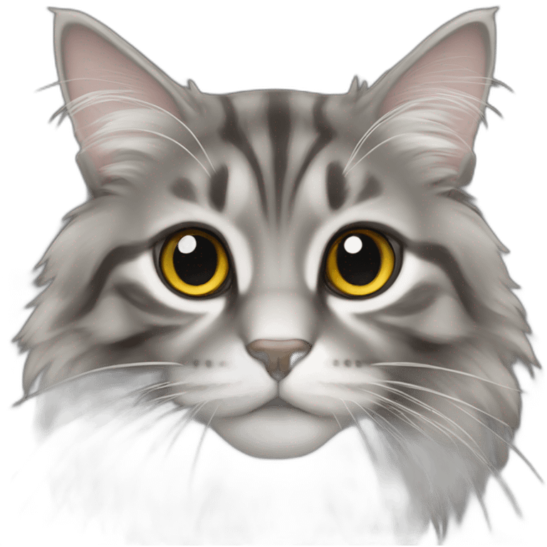 Maincoon gris emoji