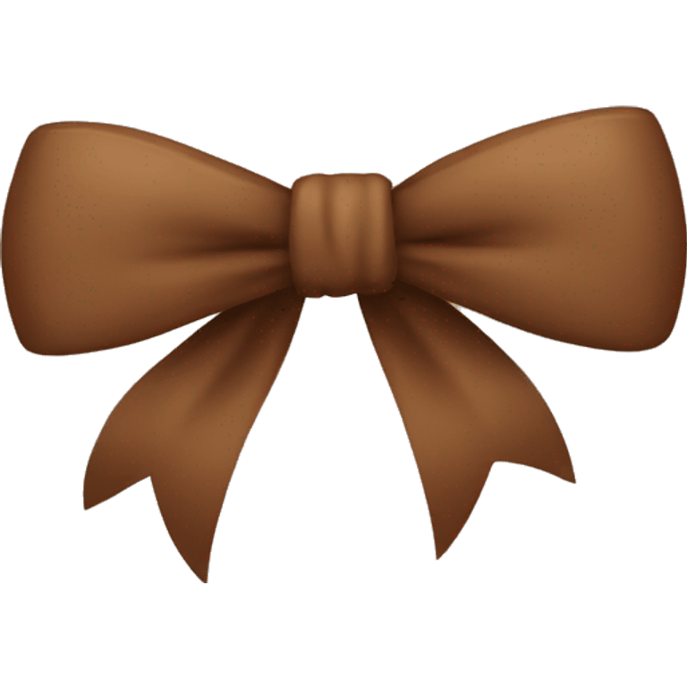 Brown bow emoji