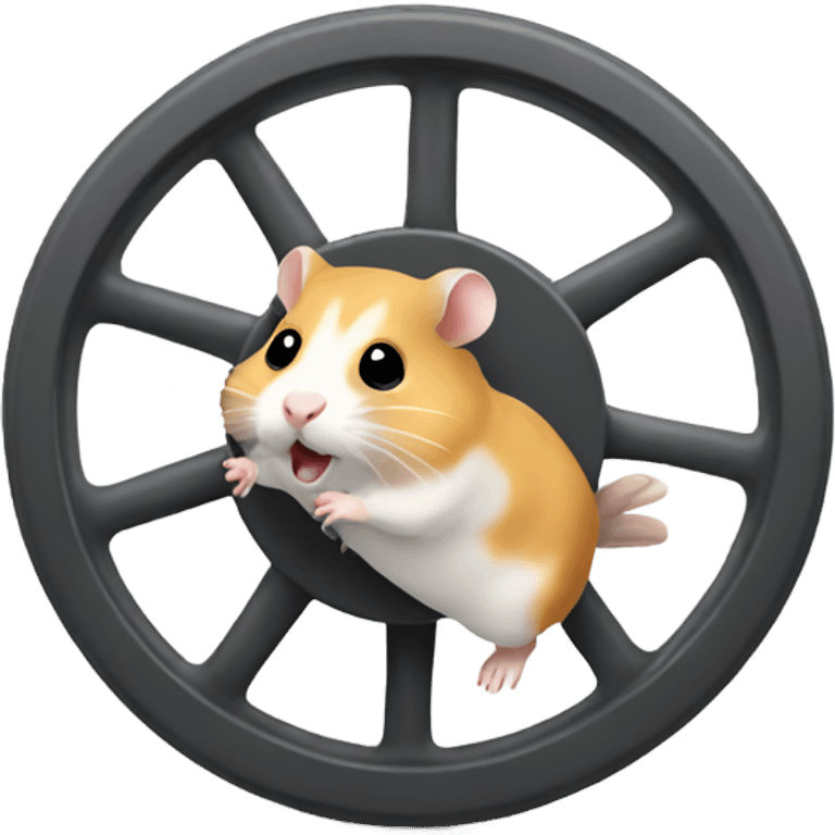 Hamster running in wheel emoji