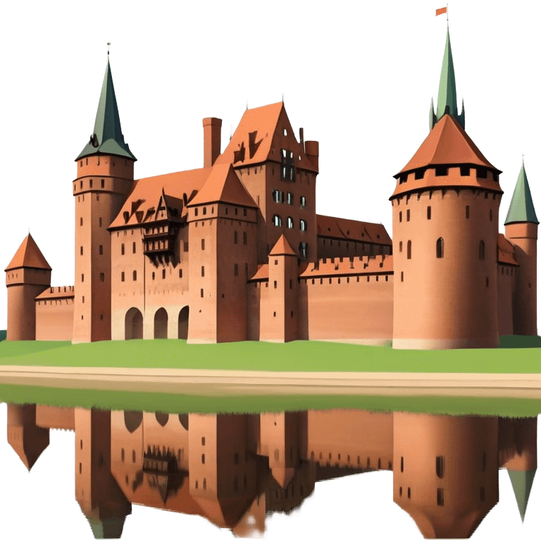 Cinematic Realistic Malbork Castle  Emoji emoji