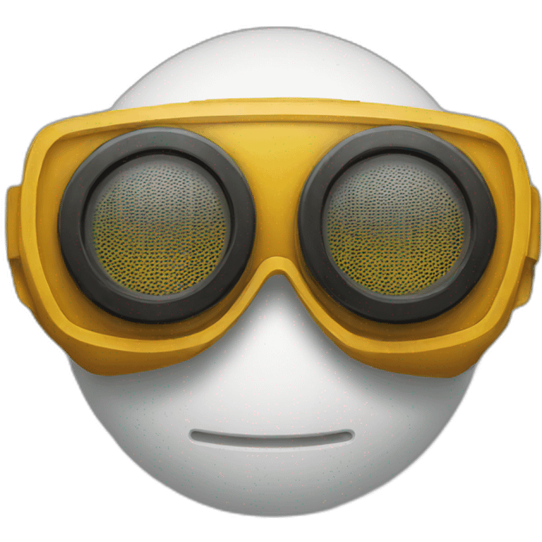 Goggles on speaker  emoji