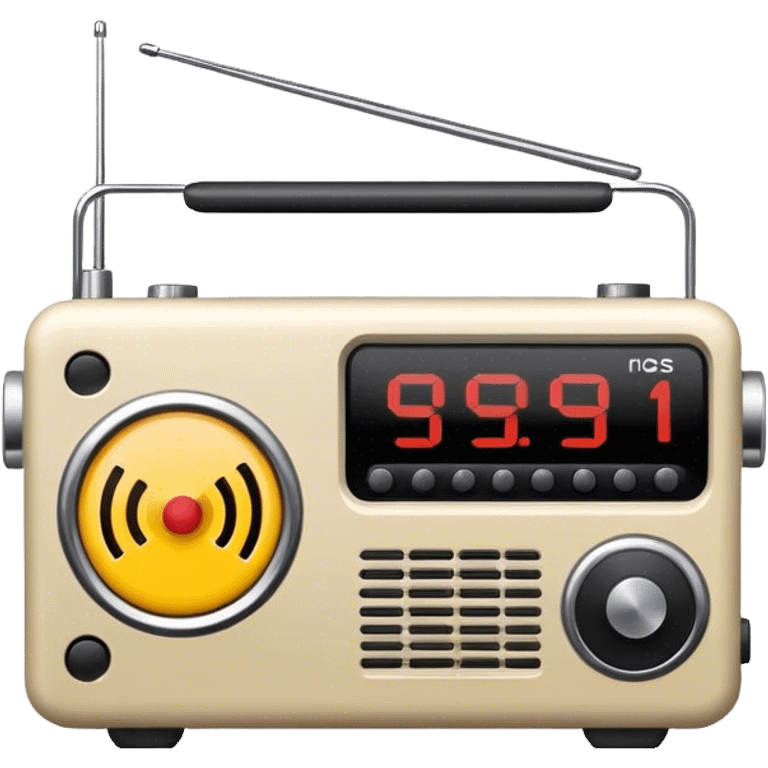 Radio with circle and line through it emoji