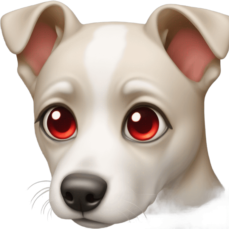 dog w red eyes emoji