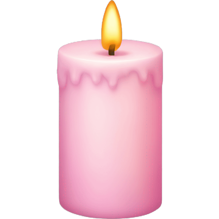 light pink candle emoji