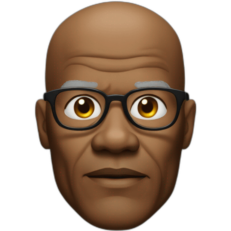 bald samuel l jackson wearing no spectacles emoji