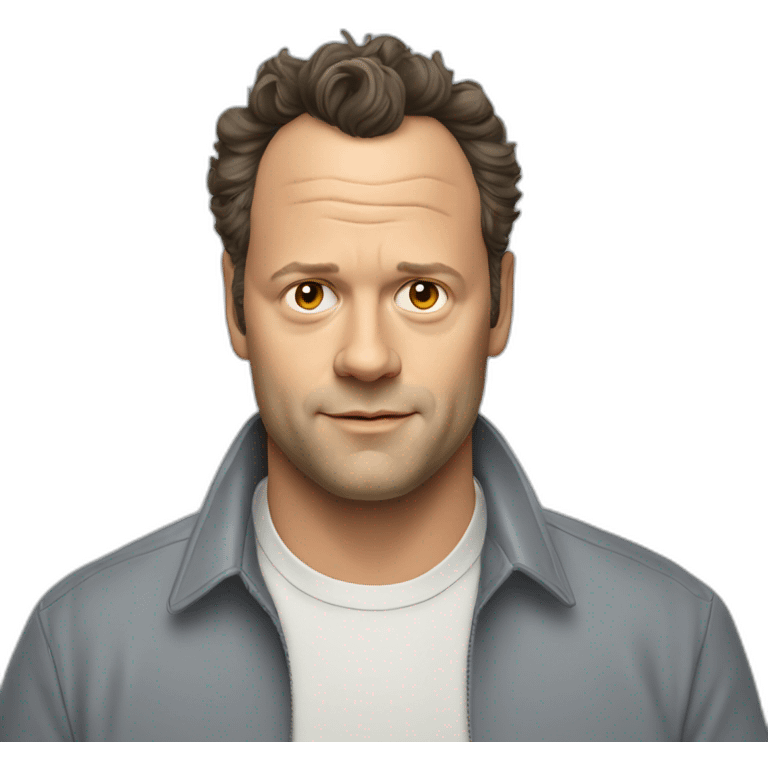 vince vaughn cartoon wearing shirt emoji