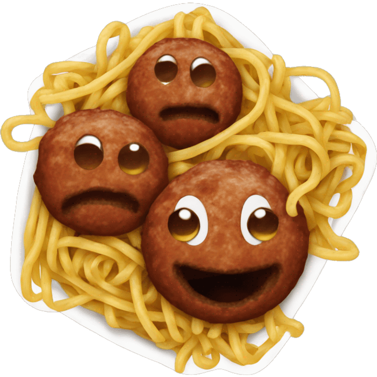 spaghetti and meatballs  emoji