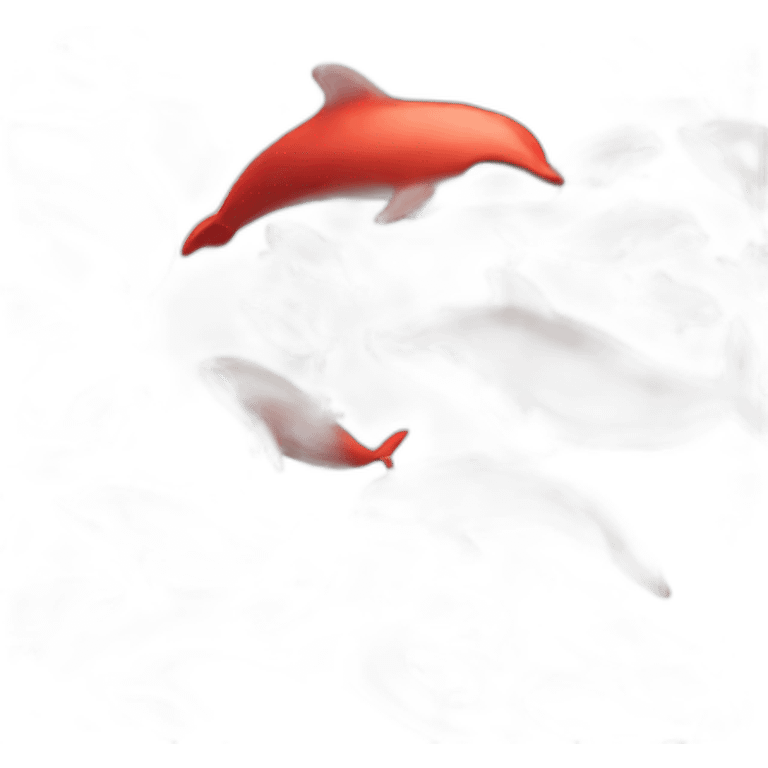 red dolphins emoji