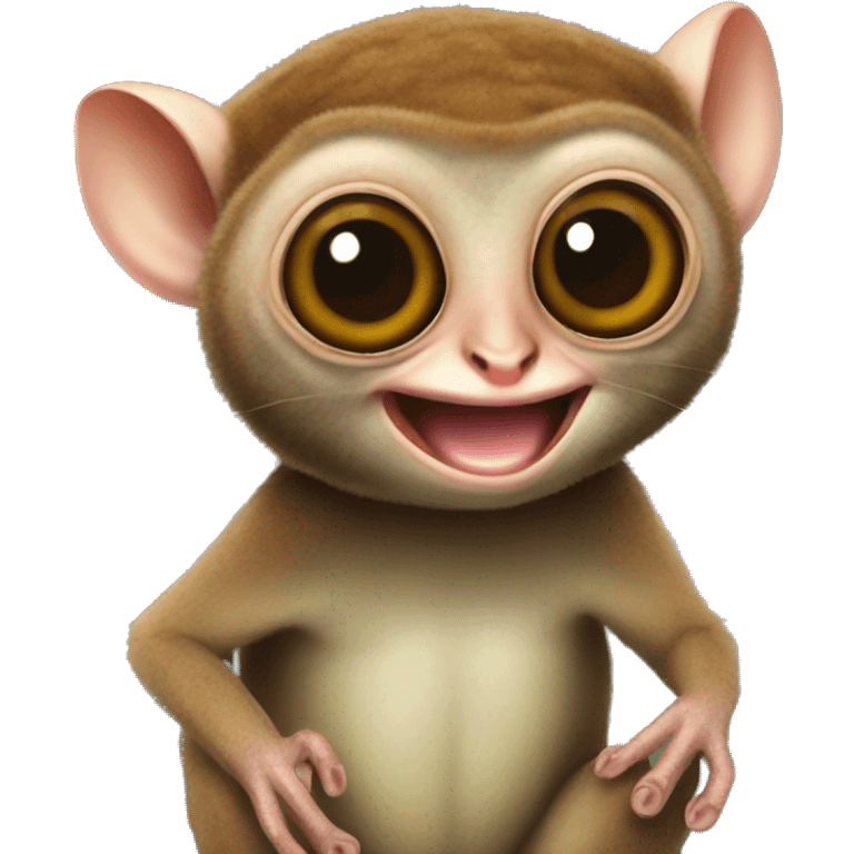 The smiling tarsier emoji