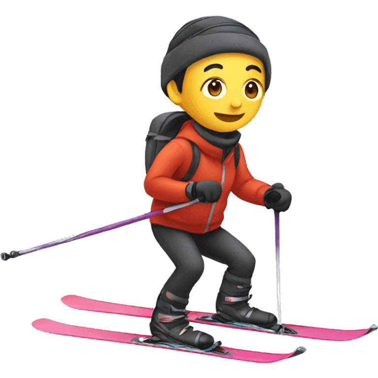 Person thai is skiing emoji