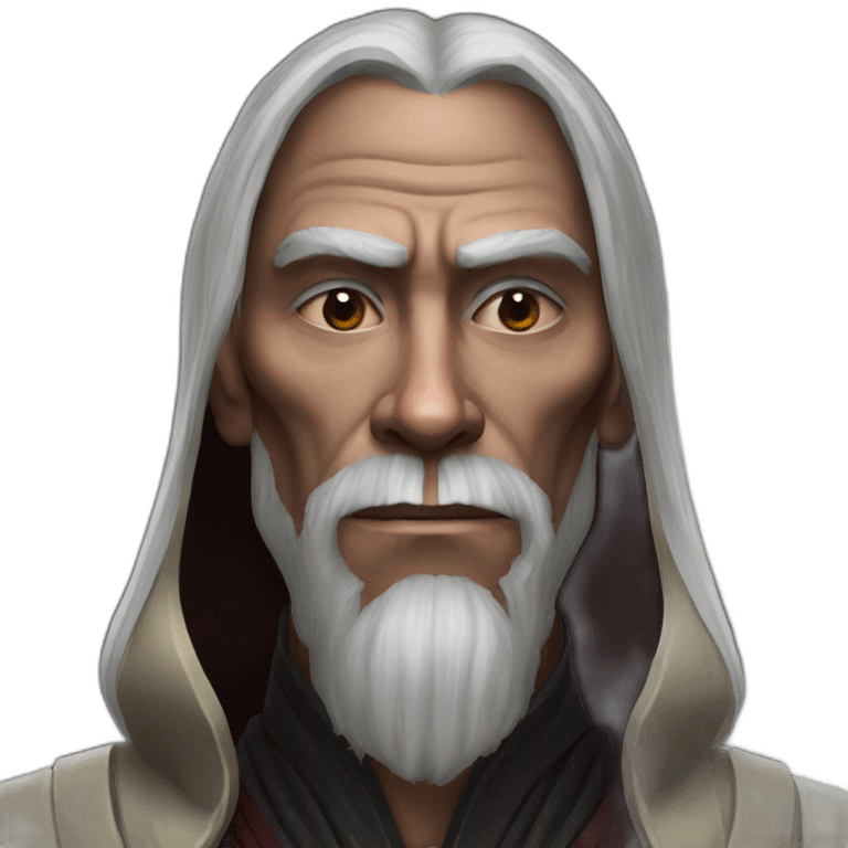 hyperrealist sith jedi in world of warcraft without facial hair emoji