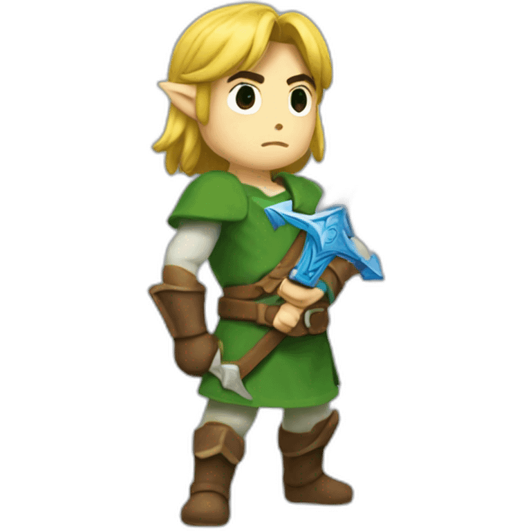 Link with the Master sword emoji