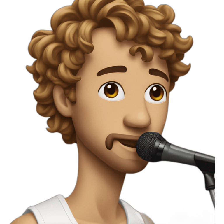 The french singer Lorenzo emoji