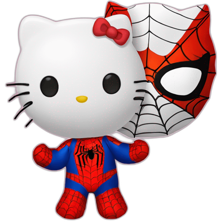 Hello kitty and spiderman emoji