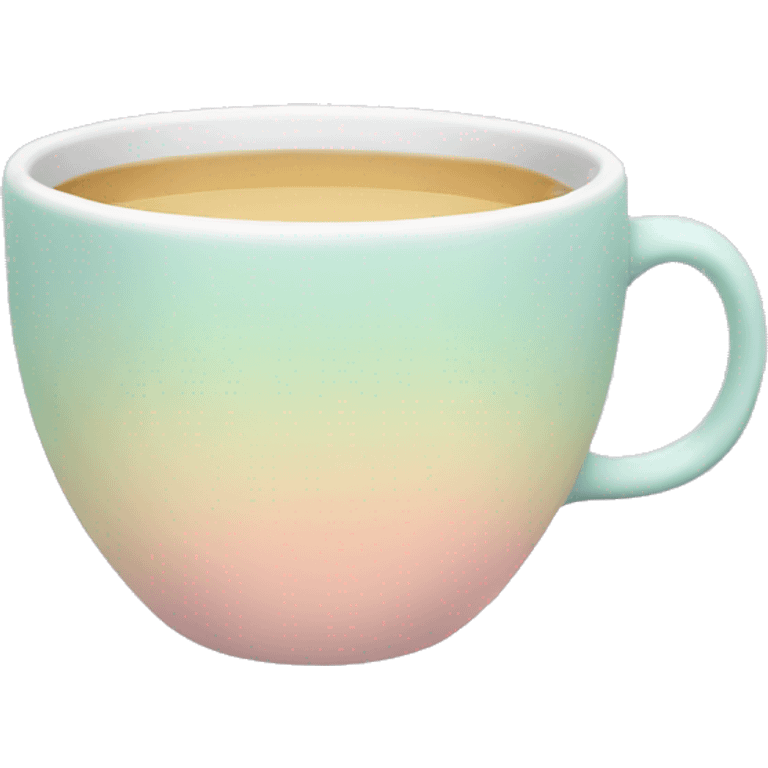 a pastel colored tea emoji