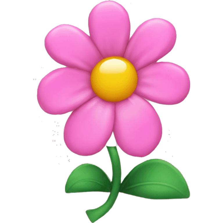 Pink flower with a ribbon emoji