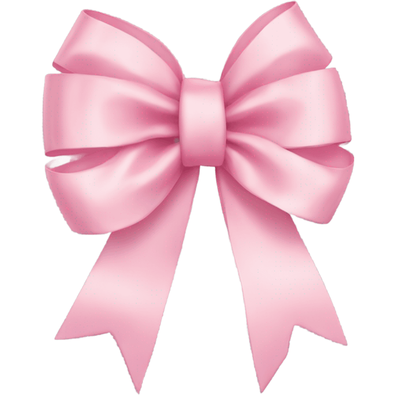 light pink ribbon bow emoji