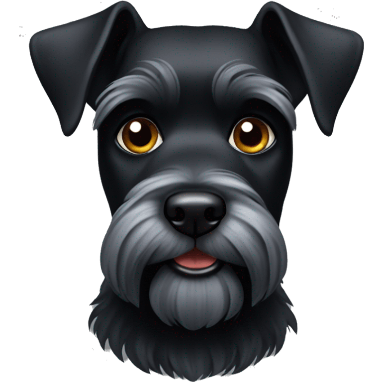 black schnauzer  emoji