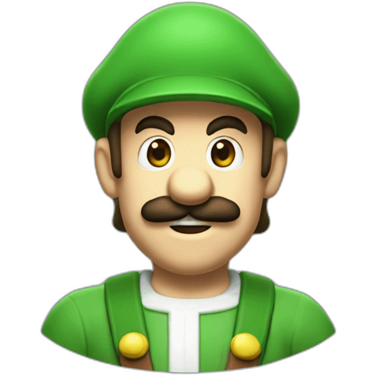 Luigi from super Mario bros emoji