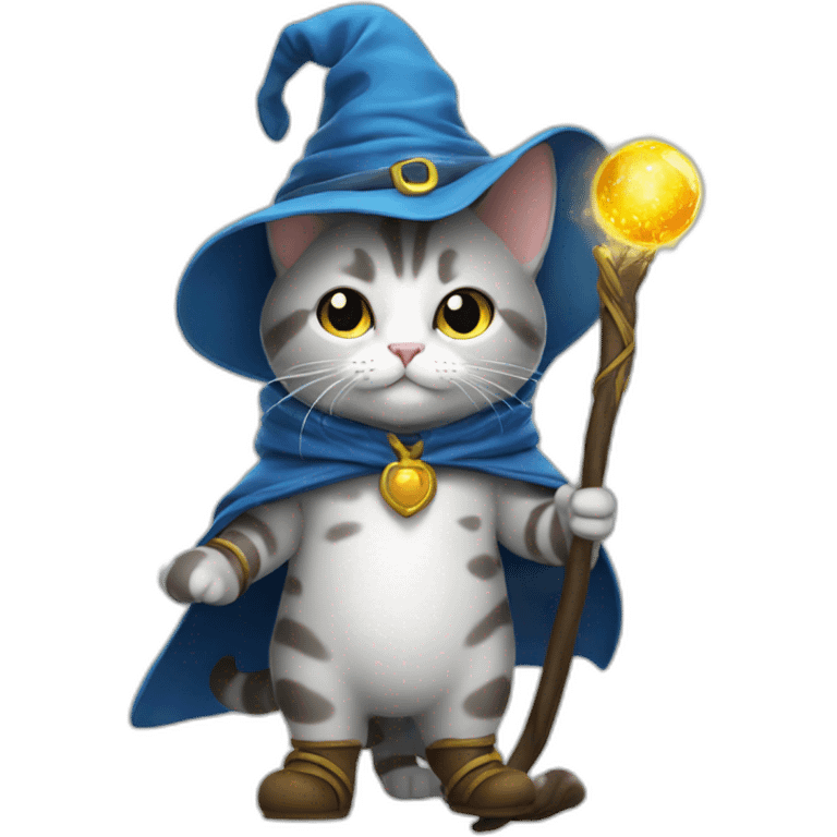 cat With boots and he IS a wizard emoji