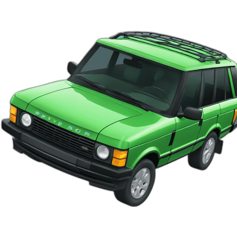 green 80s range rover emoji