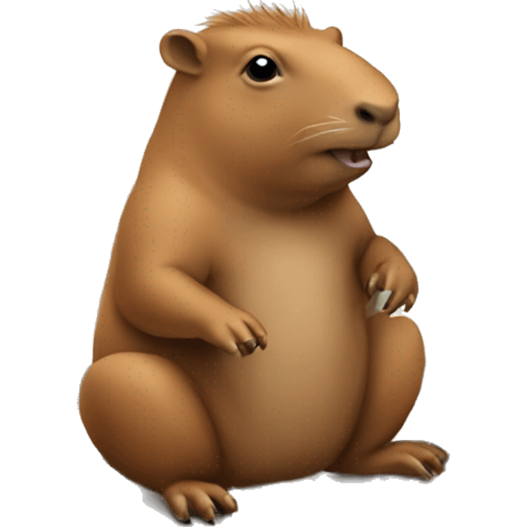 Capibara playing chess emoji