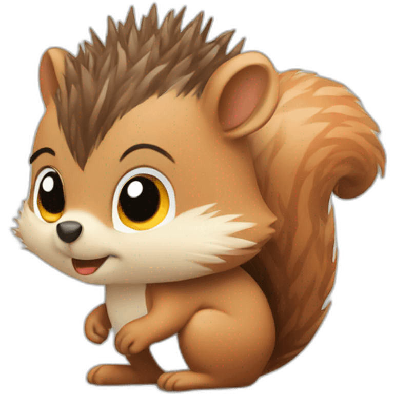 Squirrel hedgehog emoji