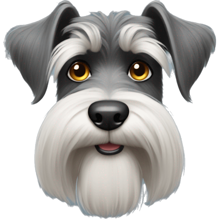 Schnauzer with lots of hair emoji