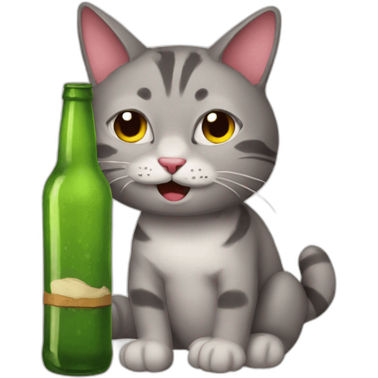 drunk cat emoji