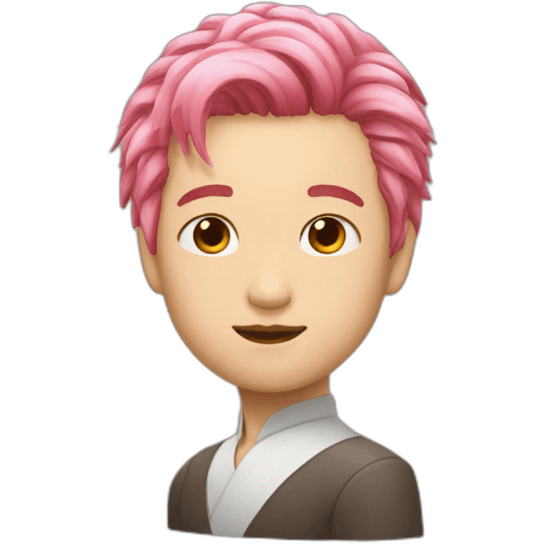 pinkhair-red-grasses-uncle-japanese emoji