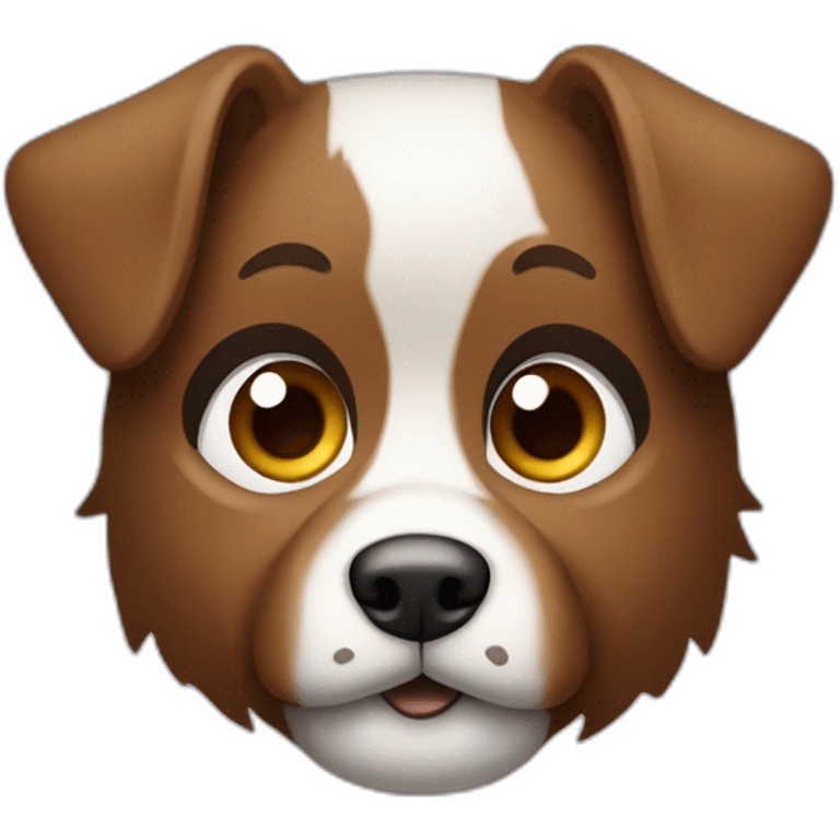 Veterinaria castaña ojos marrones emoji