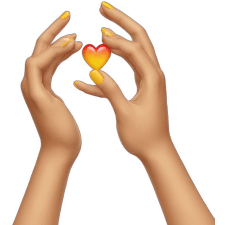 Coeur Deux mains emoji