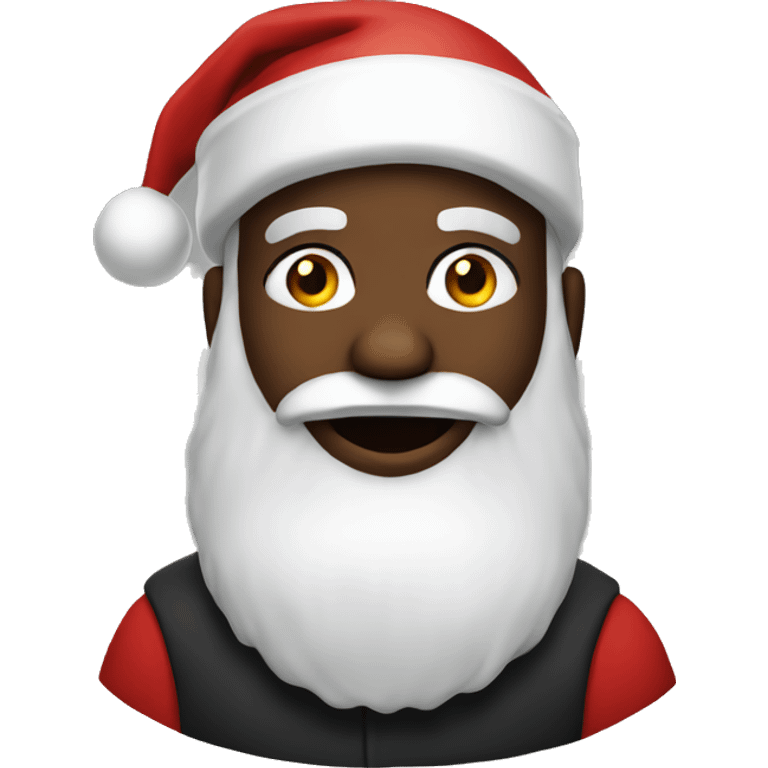 black santa emoji