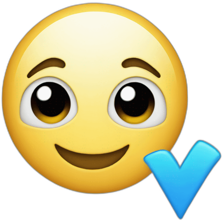 blue checkmark emoji