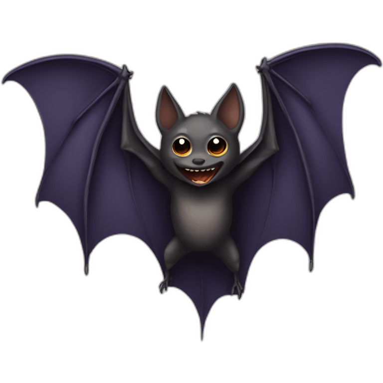 realistic full body bat emoji