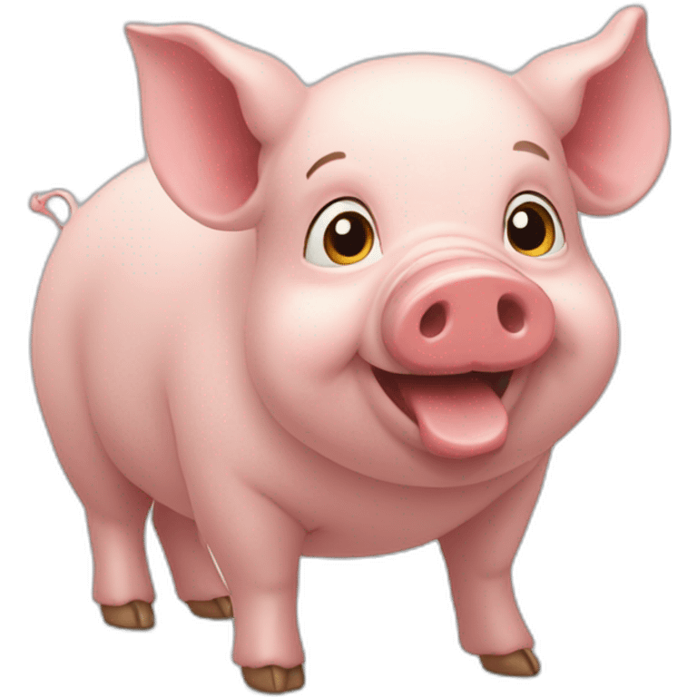 cochon bisous emoji