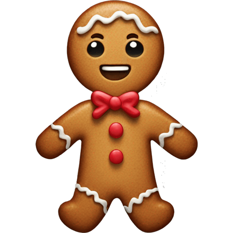 Gingerbread man emoji