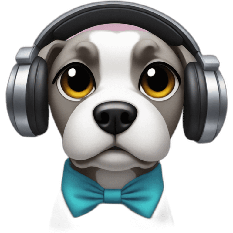 DJ dog emoji