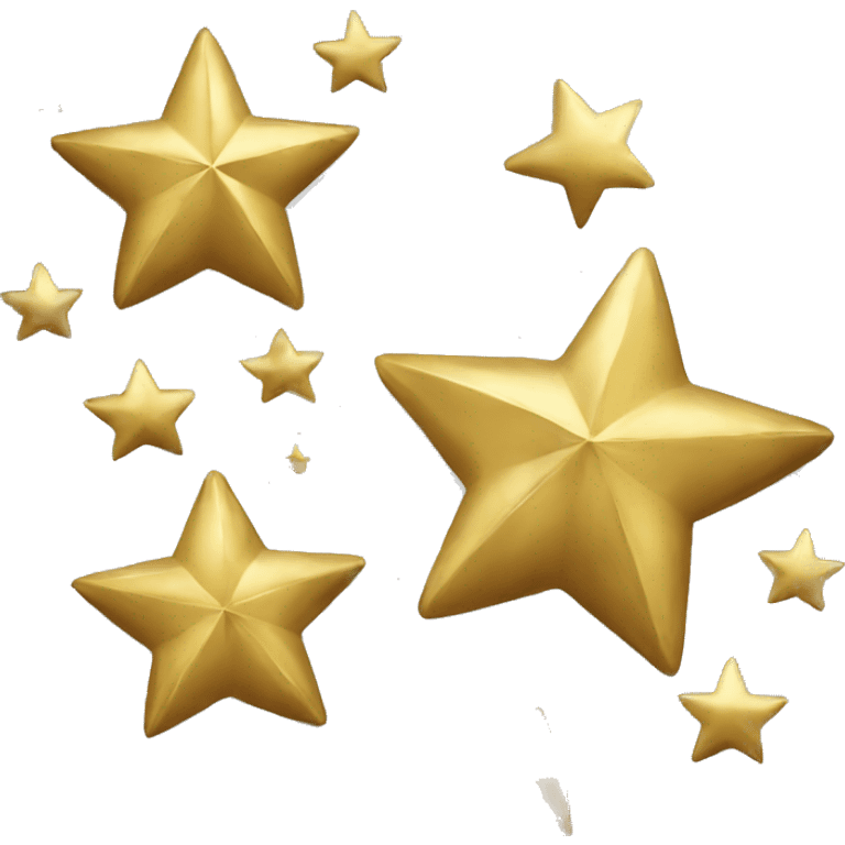 christmas stars gold emoji