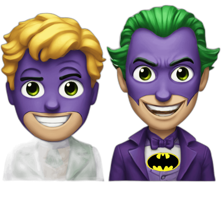 batman and joker emoji