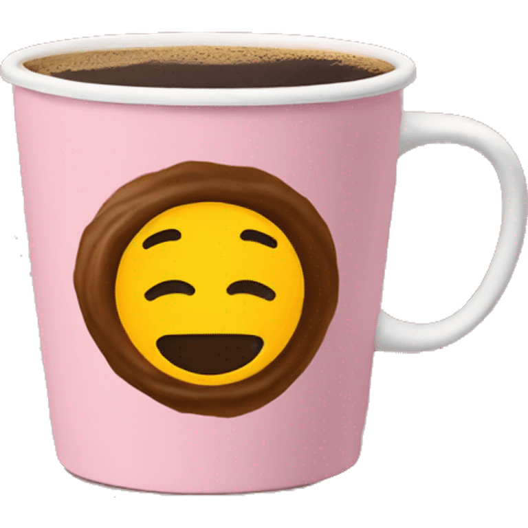 Coffee   in a rosa beker from starbucks emoji