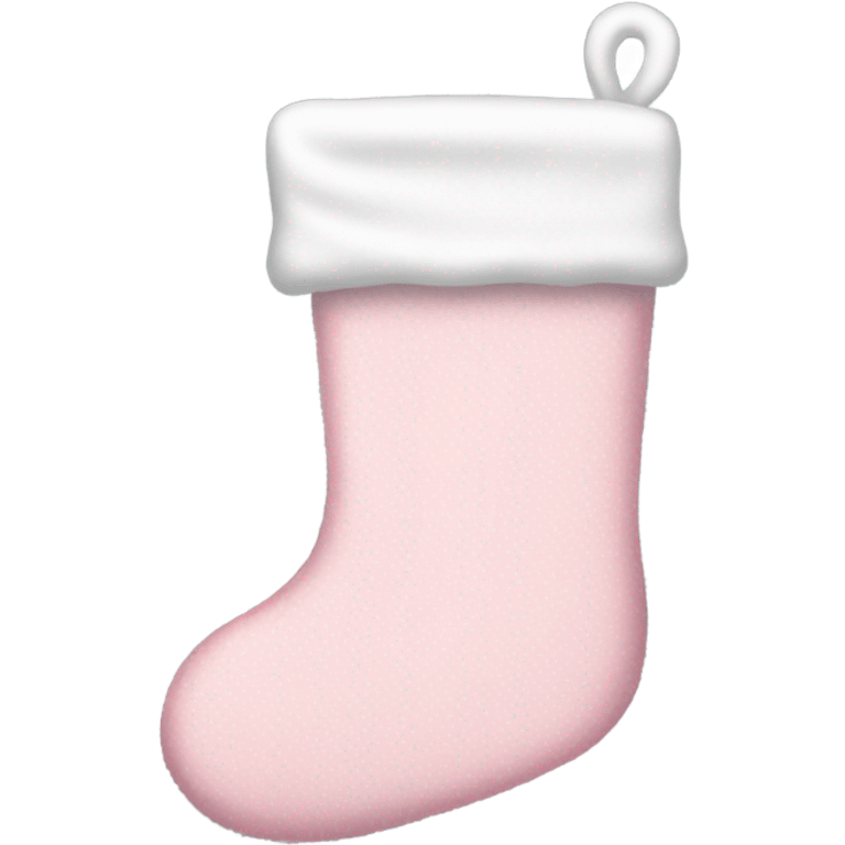  light pink Christmas stocking emoji