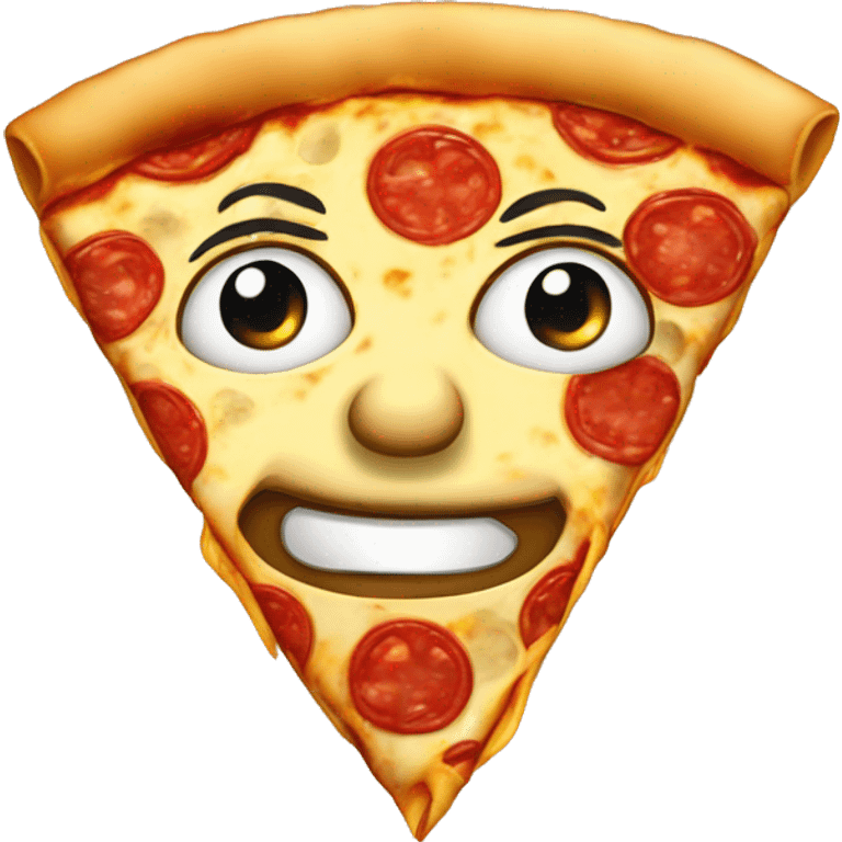 Pizza face emoji