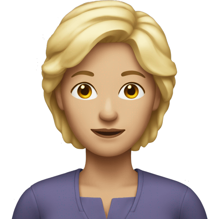 middle age woman with blond hair emoji