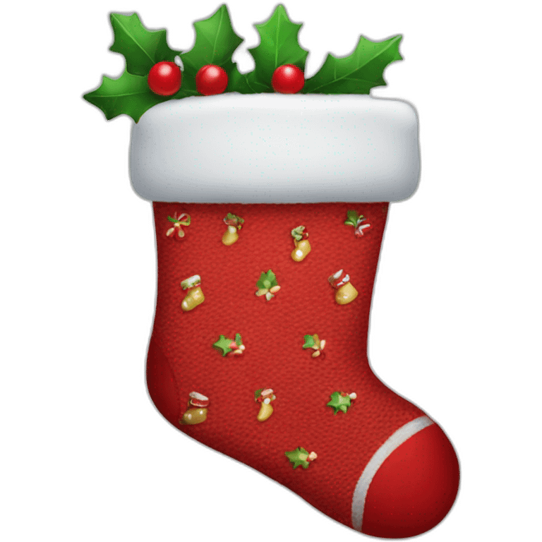 christmas sock emoji