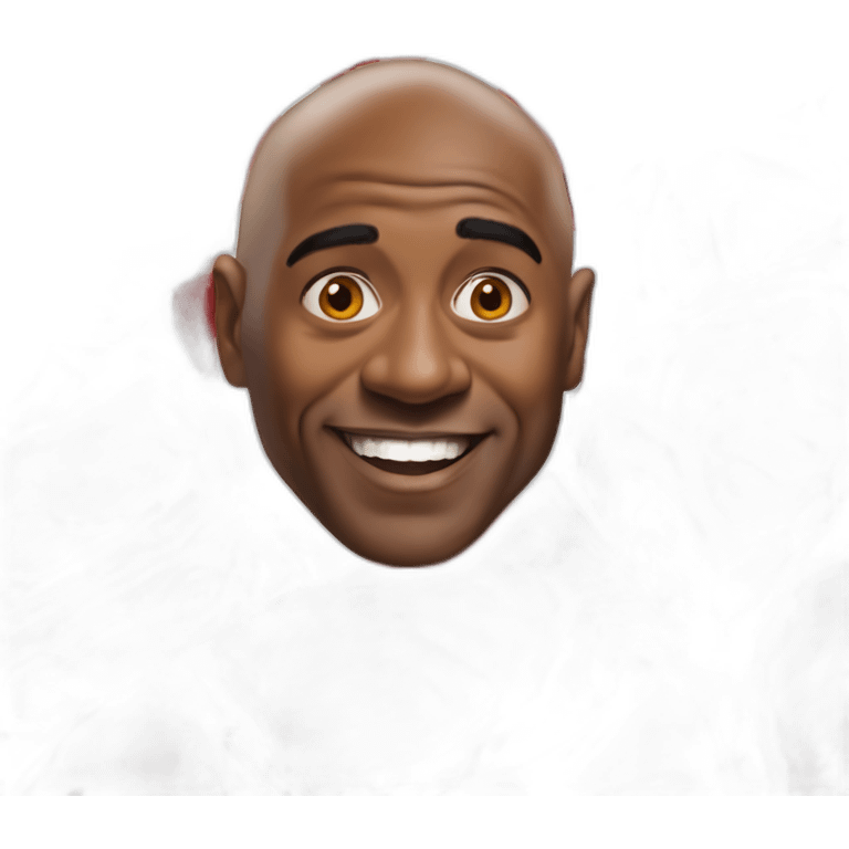 Ainsley Harriott hiding in some meat emoji