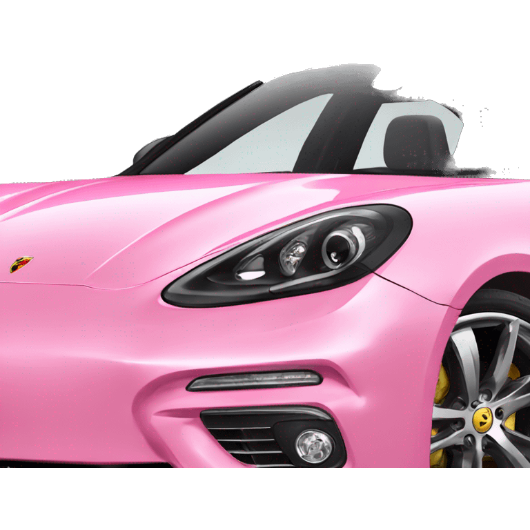 Pink Porsche Panamera emoji