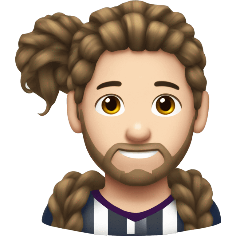 Messi bun hair emoji