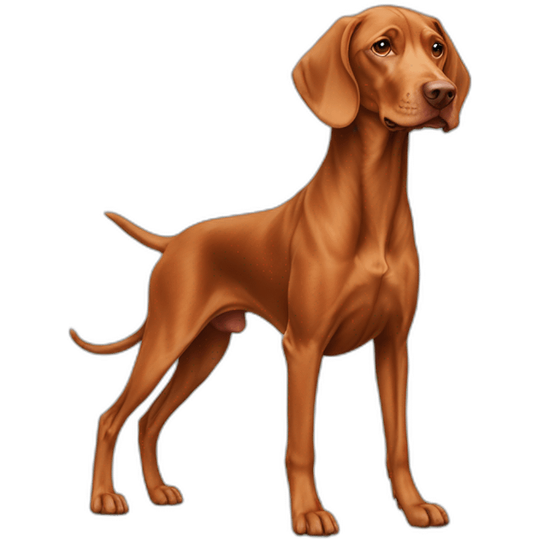 Dog vizsla full-height emoji