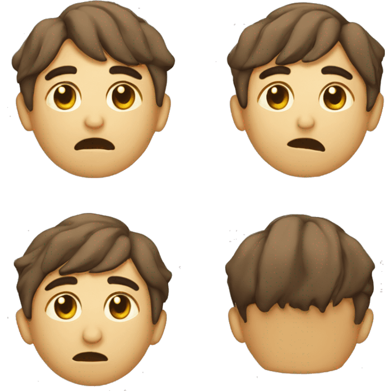 CRIAR EMOGI FOFO DE TRISTEJA RELACIONADO AO ESTUDANTE  emoji